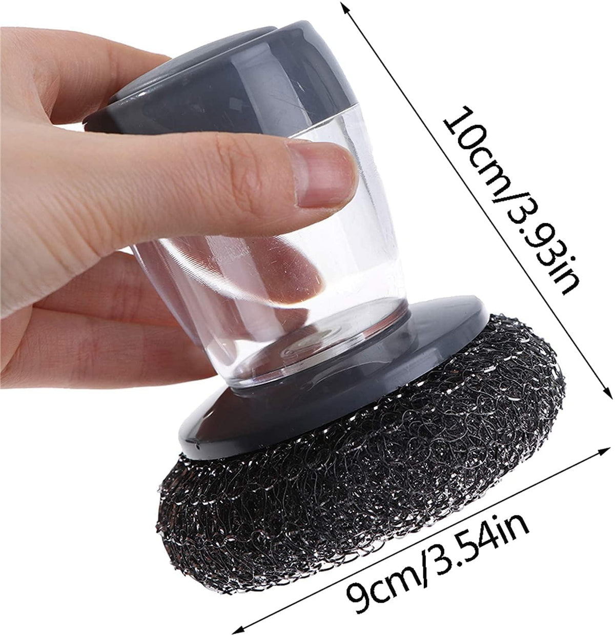 🧽 2-in-1 Liquid Soap Dispensing Palm Brush