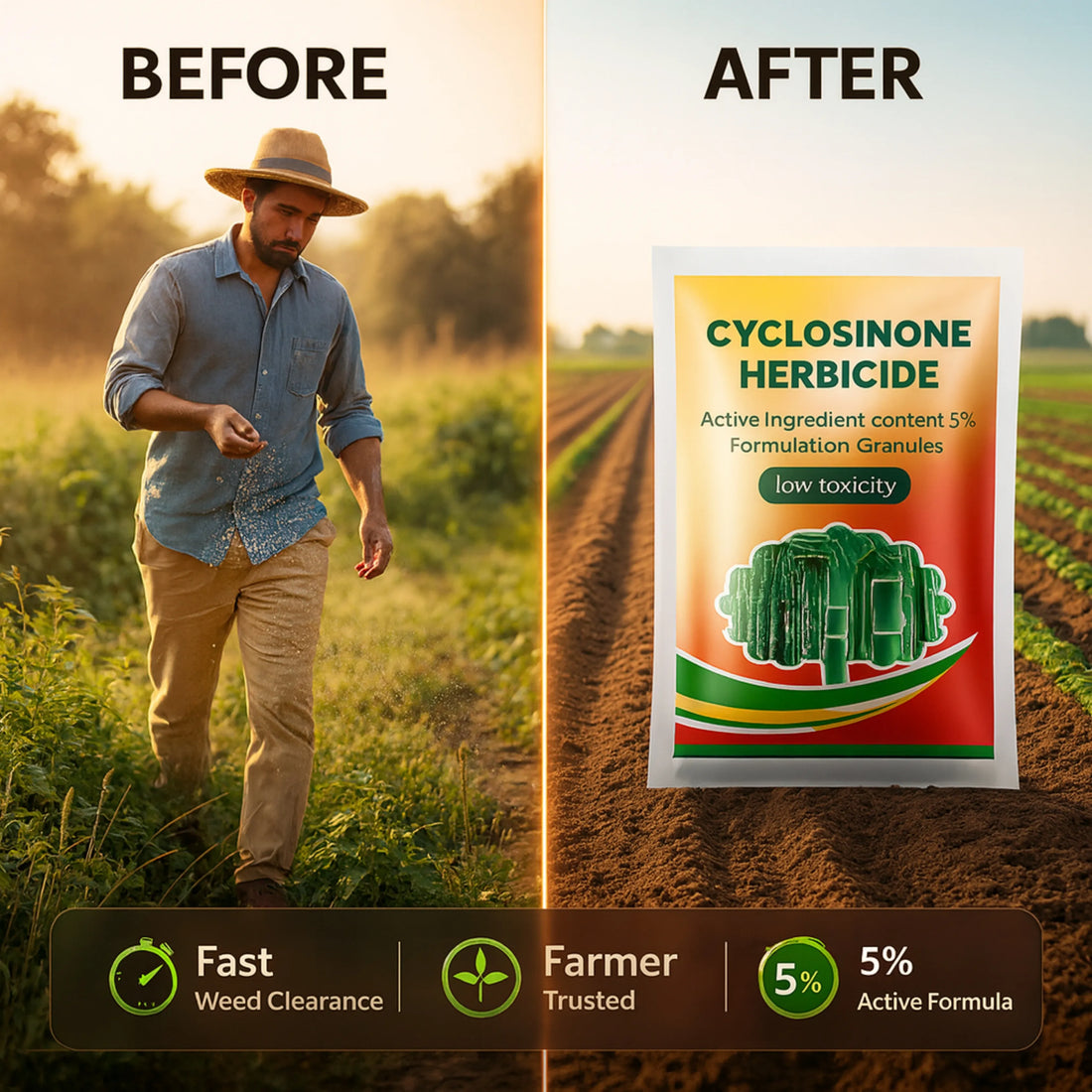 🌱 Cyclosinone Herbicide Granules (100 GM + 100 GM)