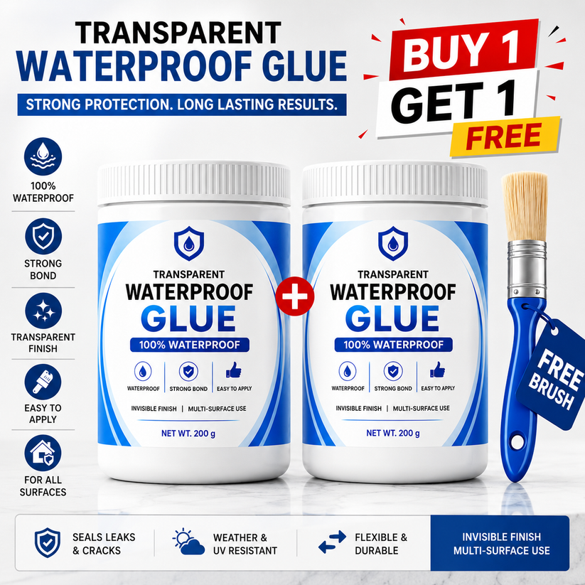 Umiora AquaShield™ Transparent Waterproof Glue (200g) + FREE Brush | Buy 1 Get 1 FREE