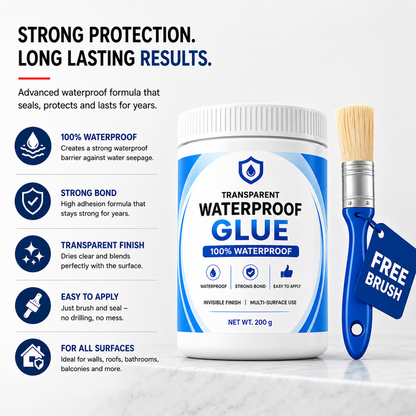 Umiora AquaShield™ Transparent Waterproof Glue (200g) + FREE Brush | Buy 1 Get 1 FREE