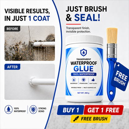 Umiora AquaShield™ Transparent Waterproof Glue (200g) + FREE Brush | Buy 1 Get 1 FREE